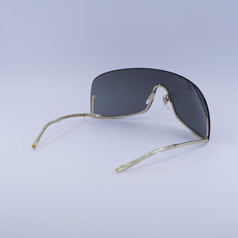 🕶️ New Gucci GG1560S 001 Sunglasses - Gold Frame, Grey Lenses - Picture 10 of 11
